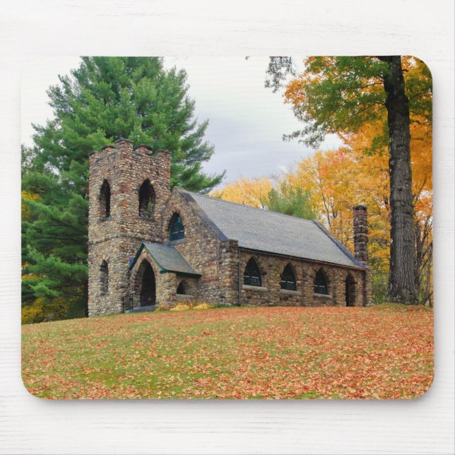 Chapel in fall mouse pad (Front)