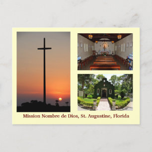 Chapel of the mission of Nombre de Dios Postcard