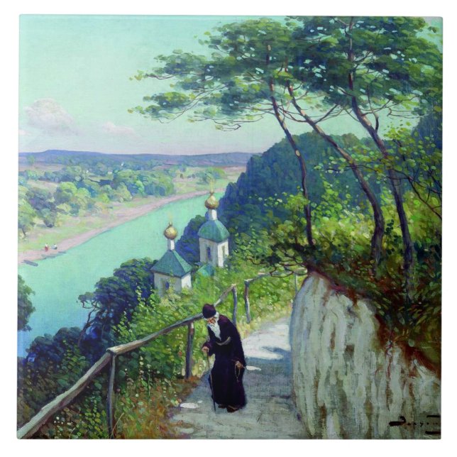 Chapel of the Svyatogorsk Monastery Ceramic Tile (Front)