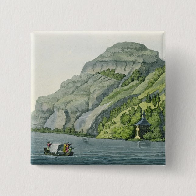 Chapel of William Tell, from 'Customs of the Vario 15 Cm Square Badge (Front)