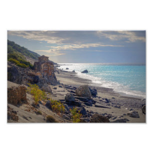 Chapel on the Beach - Isle of Crete, Greece Photo Print