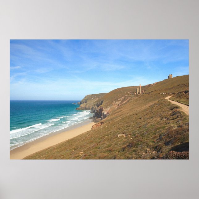 Chapel Porth at St.Agnes Poster (Front)
