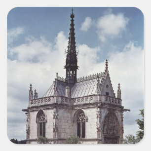 Chapelle Saint-Hubert of the Chateau Amboise Square Sticker