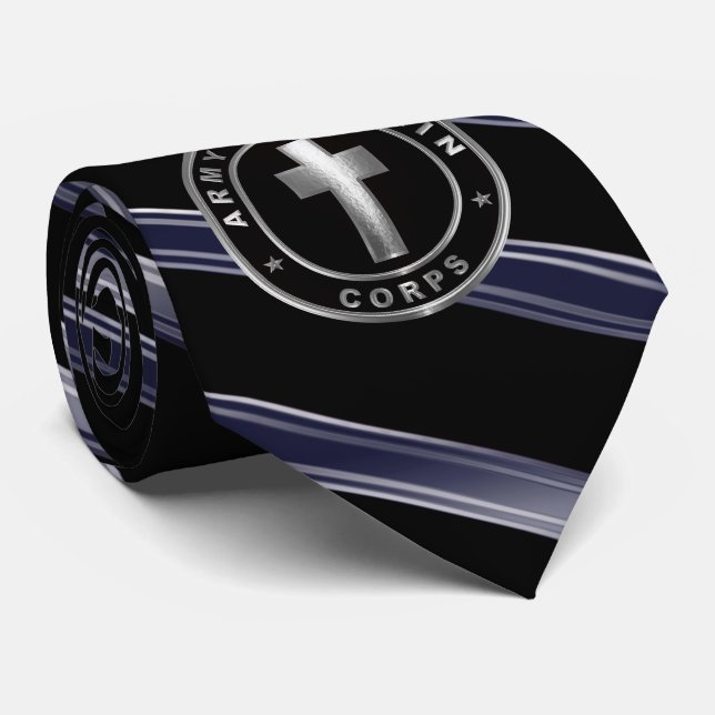 Chaplain Corps Army Veteran  Tie (Rolled)