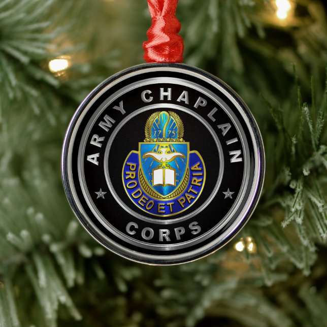 Chaplain   Corps Christmas  Metal Ornament (Tree)