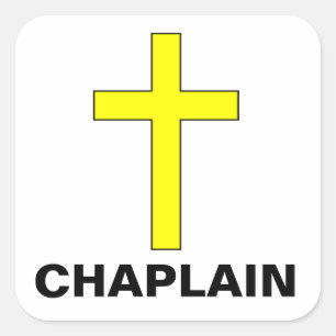 Chaplain Vehicle Decal Square Sticker