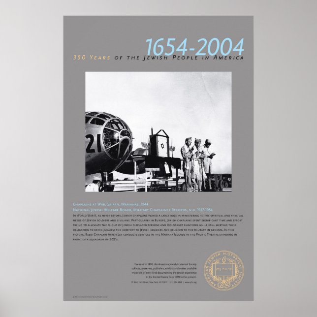 Chaplains at War, Saipan, Marianas, 1944 Poster (Front)