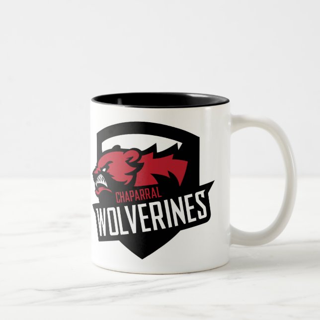 ChapLAX Wolverine Shield Two-Tone Mug (Right)