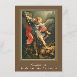 Chaplet of St. Michael the Archangel Prayer Holy Enclosure Card