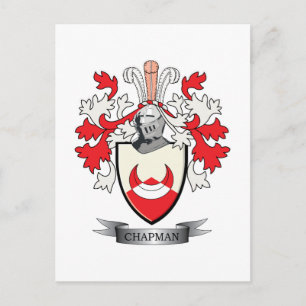 Chapman Coat of Arms Postcard