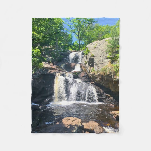 Chapman Falls Serenity Fleece Blanket (Front)