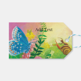 Chapman's Blue Butterfly & Ant & Snail Custom Gift Tags