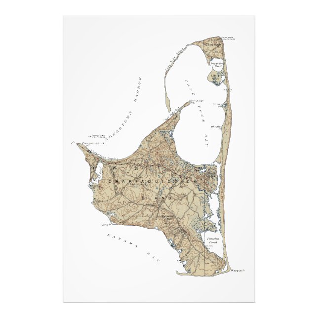 Chappaquiddick Island Acrylic Print (Front)