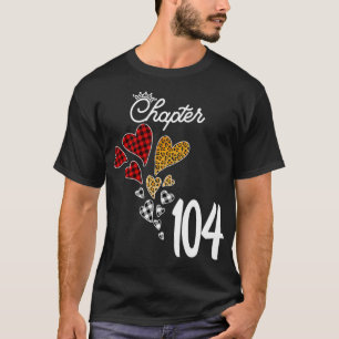 Chapter 104 Years 104th Birthday Leopard Buffalo p T-Shirt