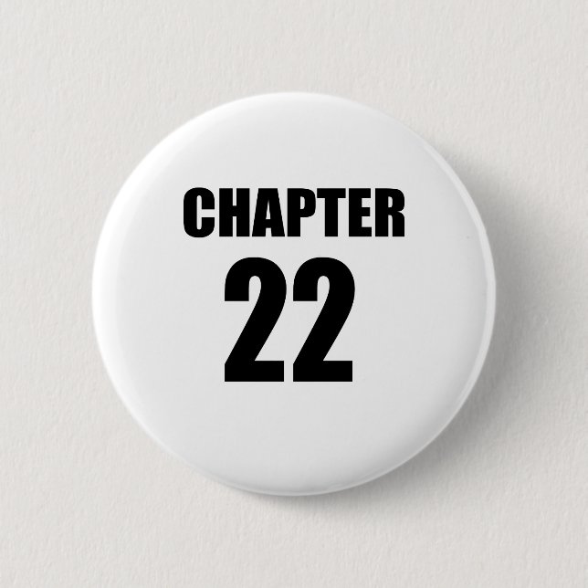 Chapter 22 Birthday 6 Cm Round Badge (Front)