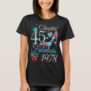 Chapter 45 EST 1978 45 Years Old 45th Birthday Que T-Shirt