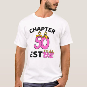 Chapter 50 EST 1972 Funny Womne 50Th Birthday,Anni T-Shirt