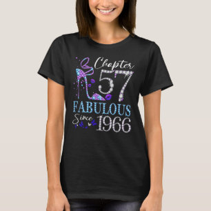 Chapter 57 Fabulous Since 1966 57th Birthday Queen T-Shirt