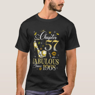 Chapter 57 Fabulous Since 1968 57th Birthday Queen T-Shirt