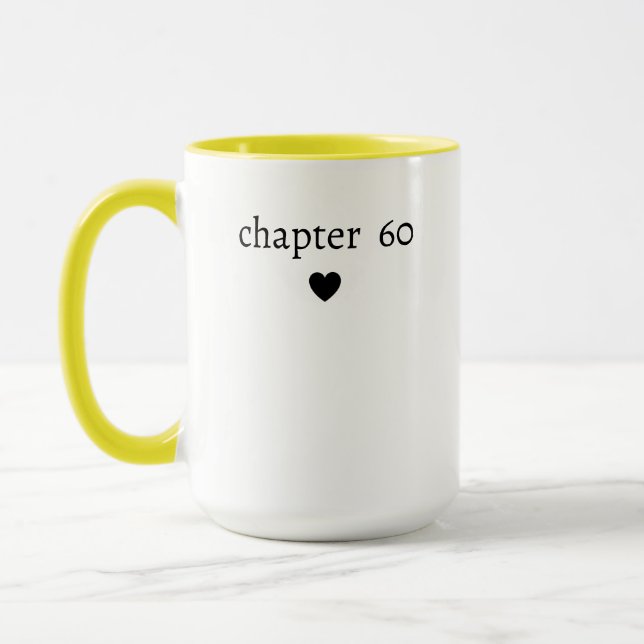 Chapter 60 Personalised 60th Birthday Mug (Left)
