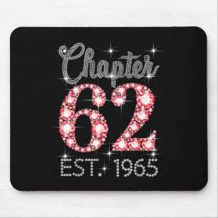 Chapter 62 est 1965 happy 62nd birthday girl men mouse pad