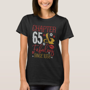 Chapter 65 Fabulous Since 1958 65th Birthday Cute  T-Shirt