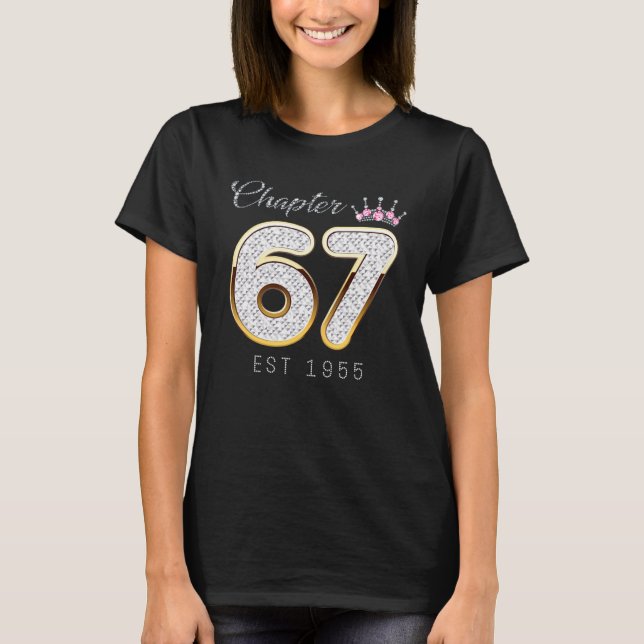 Chapter 67 Est 1955 67th Birthday Tee  For Womens (Front)
