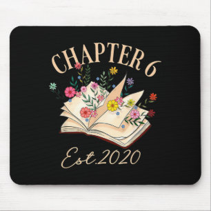 Chapter 6 Years Old for Book Lover 6th Birthday Mouse Pad