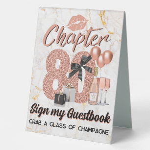 Chapter 80 Rose Gold 80th Birthday Elegant