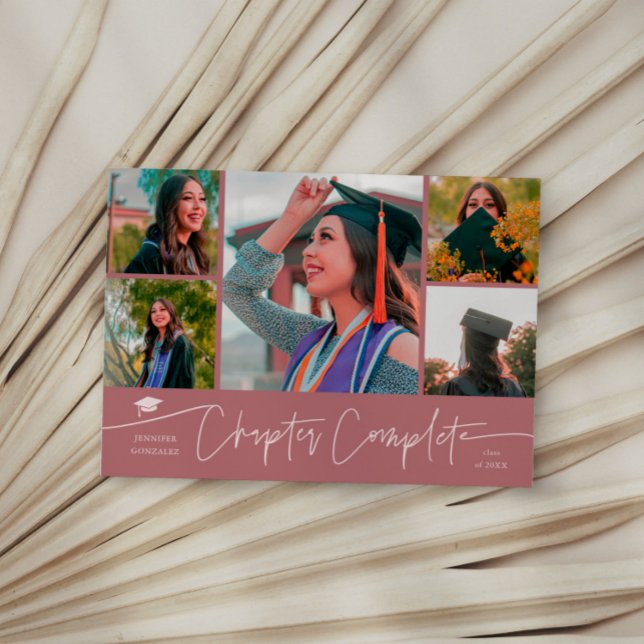 Chapter Complete Pink Grad Multi Photo Announcement (Creator Uploaded)