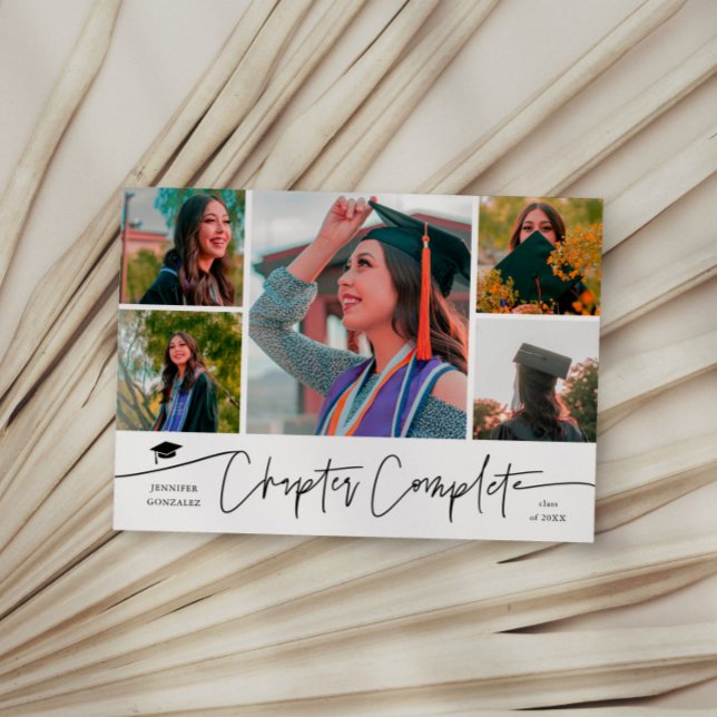 Chapter Complete White Grad Multi Photo Announcement (Creator Uploaded)