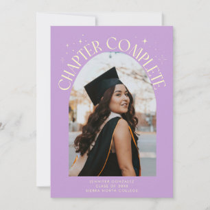 Chapter Complete Wisteria Arch Frame Photo Grad Announcement
