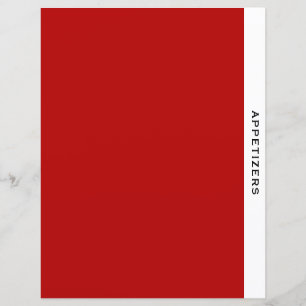 Chapter Divider Appetizer Red Black & White