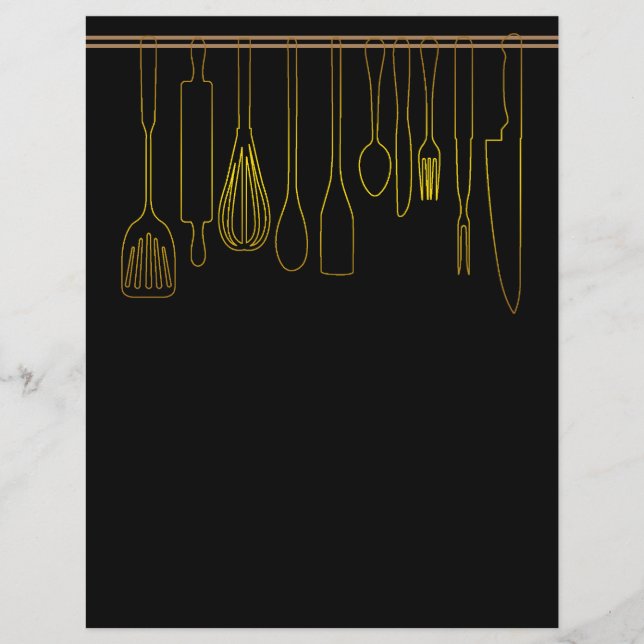 Chapter Divider Pages for Recipe Binders (Front)