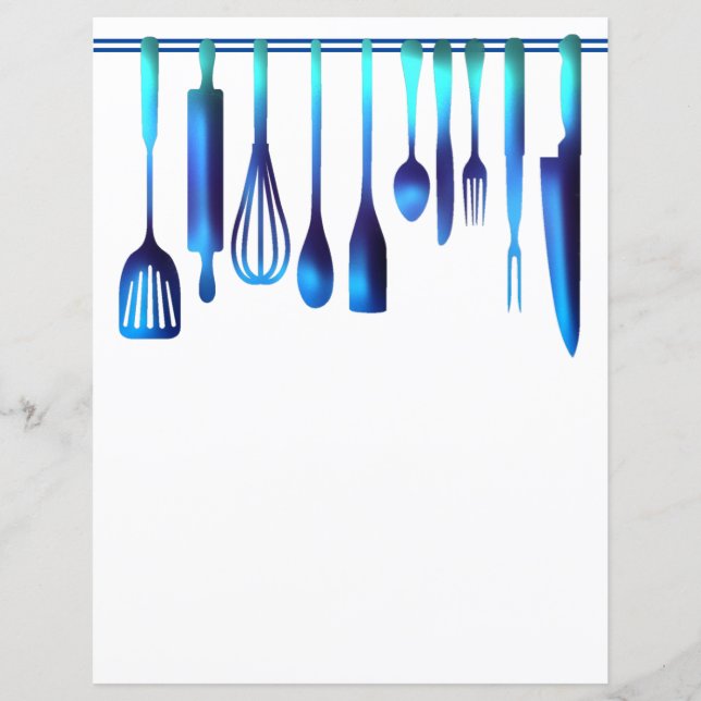 Chapter Divider Pages for Recipe Binders (Front)