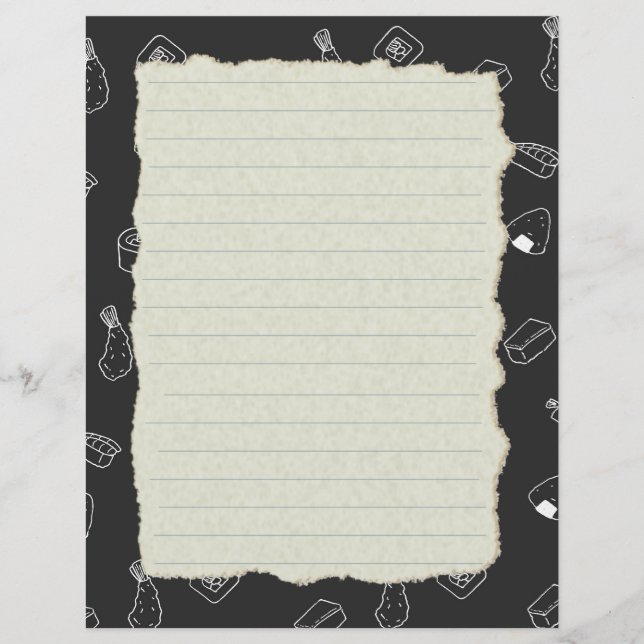 Chapter Divider Pages for Recipe Binders (Front)