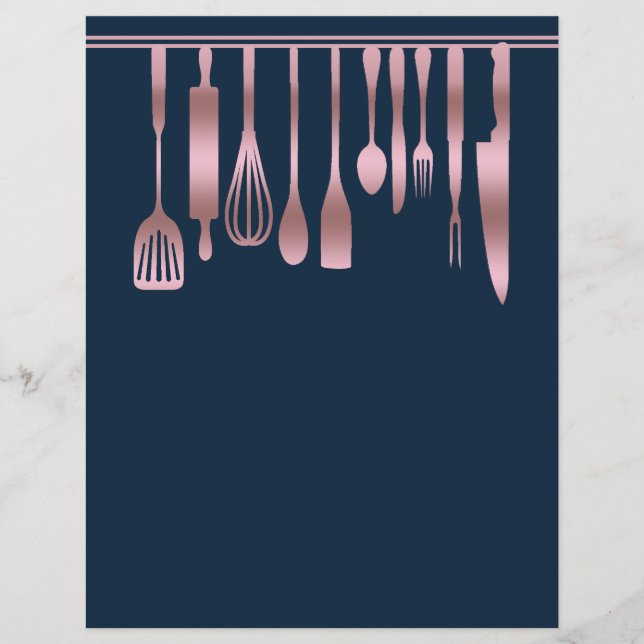 Chapter Divider Pages for Recipe Binders (Front)