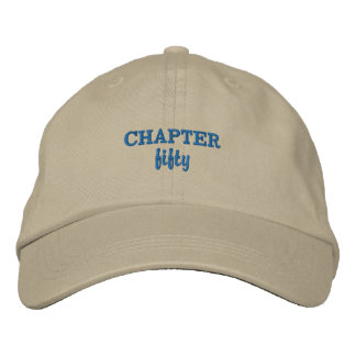 CHAPTER fifty in Khaki Embroidered Hat