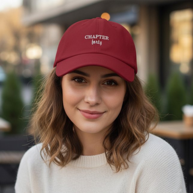 CHAPTER forty in Red Embroidered Hat (Creator Uploaded)