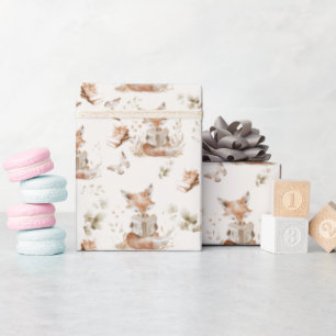 Chapter One Reading Fox Pattern  Wrapping Paper