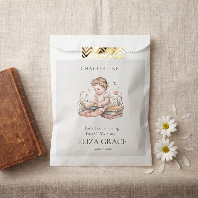 Chapter One Storybook First Birthday Personalised  Favour Bag (Creator Uploaded)