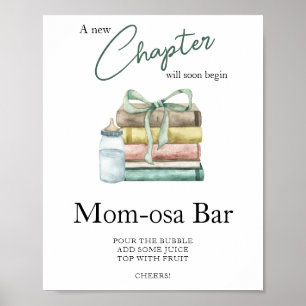 Chapter Storybook Baby shower Momosa bar  Poster