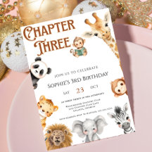Chapter Three Storybook Jungle Safari 3rd Birthday