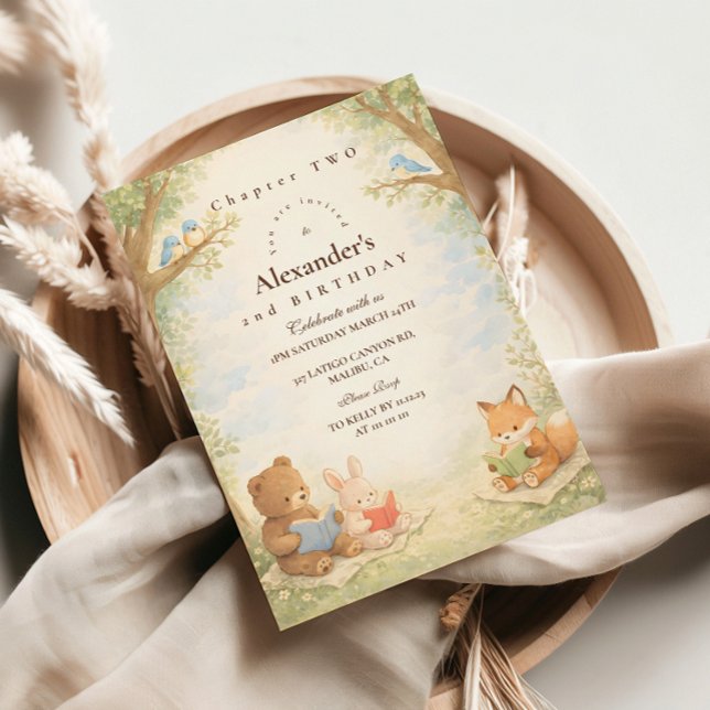 Chapter Two Little Reader Birthday Invitation (Creator Uploaded)