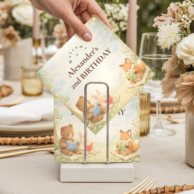 Chapter Two Little Reader Birthday Napkin (Creator Uploaded)