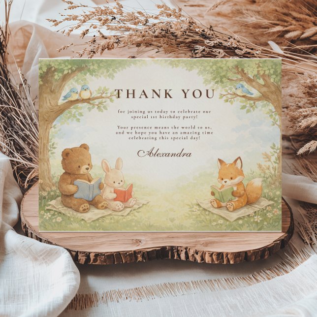 Chapter Two Little Reader Birthday Thank You Card (Creator Uploaded)