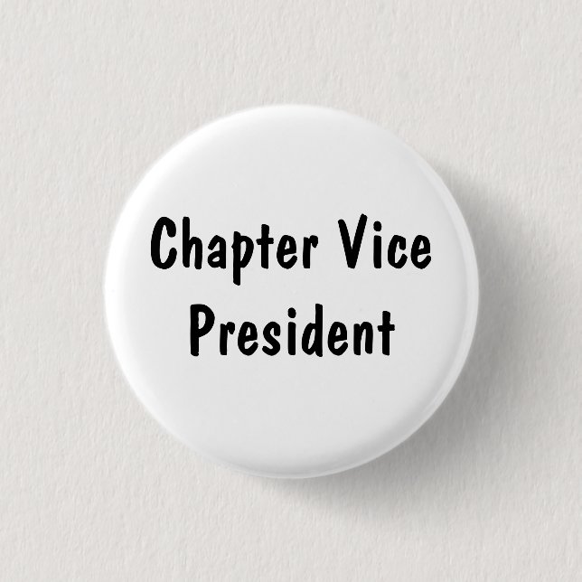 Chapter Vice President 3 Cm Round Badge (Front)