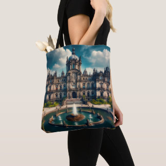 Chapultepec Castle Mexico Vintage Travel Tote Bag