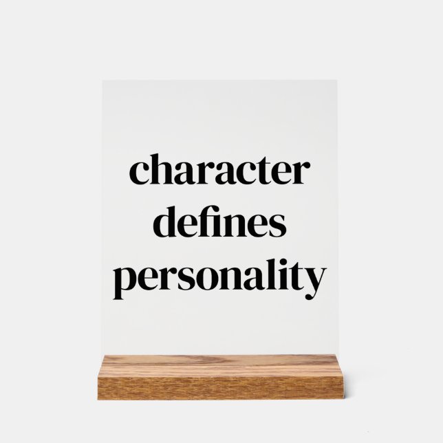 Character Acrylic Sign (Front)