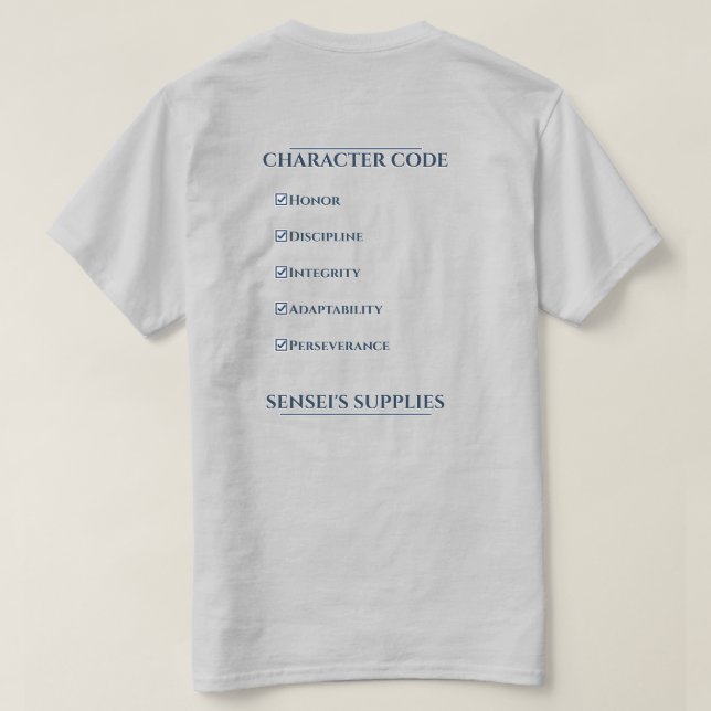 Character Code T-Shirt (Design Back)